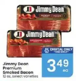 Albertsons Jimmy Dean Premium Smoked Bacon offer