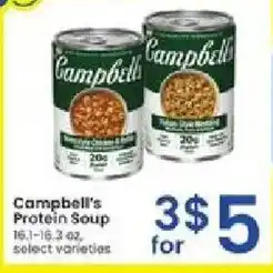 Albertsons Campbell's Protein Soup offer