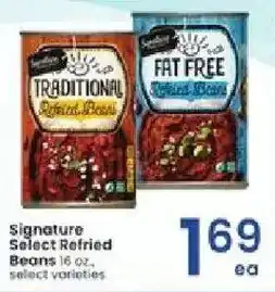 Albertsons Signature Select Refried Beans offer