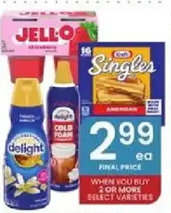 Albertsons Jell-O Singles offer