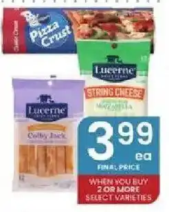 Albertsons Lucerne string cheese offer