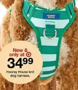 Target Hooray House knit dog harness offer