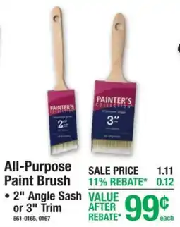 Menards Painter's Collection All-Purpose Paint Brush offer