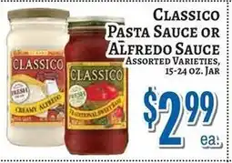 Trade Fair Supermarket Classico pasta sauce or alfredo sauce offer