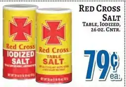 Trade Fair Supermarket Red Cross table salt offer