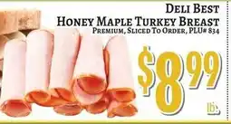 Trade Fair Supermarket Deli Best Honey Maple Turkey Breast offer