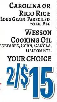 Trade Fair Supermarket Carolina or Rico Rice offer