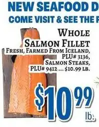 Trade Fair Supermarket Whole Salmon Fillet offer