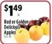 Pioneer Supermarkets Red or Golden Delicious Apples offer