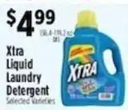 Pioneer Supermarkets Xtra liquid laundry detergent offer