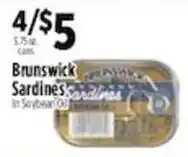 Pioneer Supermarkets Brunswick Sardines offer