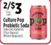 Pioneer Supermarkets Culture Pop Probiotic Soda offer