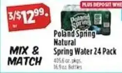 Pioneer Supermarkets Poland Spring Natural Spring Water offer