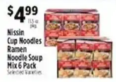 Pioneer Supermarkets Nissin cup noodles ramen noodle soup mix offer