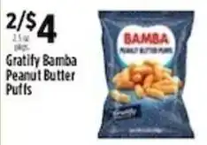 Pioneer Supermarkets Gratify Bamba Peanut Butter Puffs offer