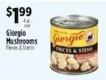 Pioneer Supermarkets Giorgio mushrooms pieces & stems offer
