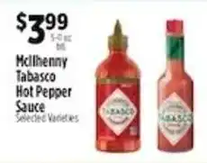 Pioneer Supermarkets McIlhenny Tabasco Hot Pepper Sauce offer
