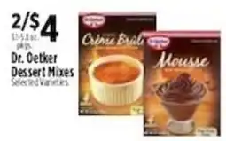 Pioneer Supermarkets Dr. Oetker Dessert Mixes offer