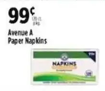 Pioneer Supermarkets Avenue A Paper Napkins offer