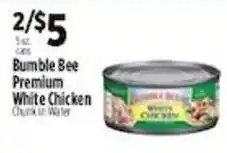 Pioneer Supermarkets Bumble Bee Premium White Chicken offer