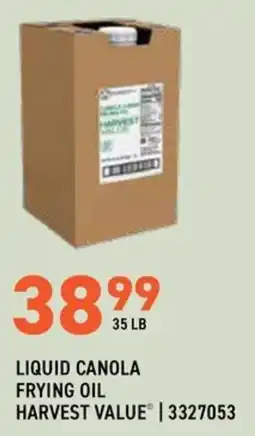 US Foods Chef's Store Harvest Value Liquid Canola Frying Oil offer