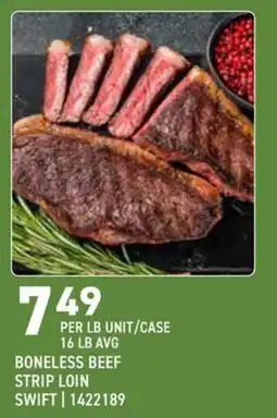US Foods Chef's Store Swift boneless beef strip loin offer