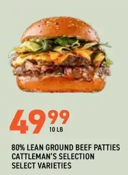 US Foods Chef's Store Cattleman's Selection 80% Lean Ground Beef Patties offer
