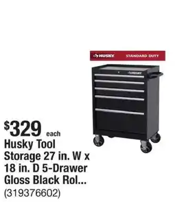 The Home Depot Husky Tool Storage 5-Drawer offer