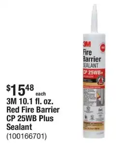 The Home Depot 3M red fire barrier sealant offer