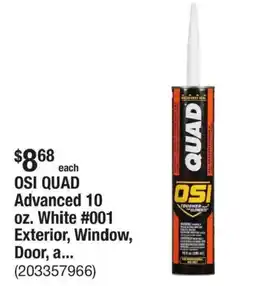 The Home Depot Osi quad advanced offer