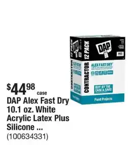 The Home Depot Dap alex fast dry offer