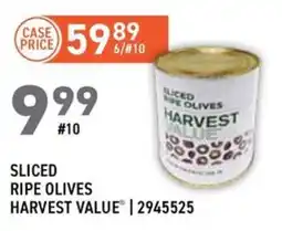 US Foods Chef's Store Sliced Ripe Olives Harvest Value offer