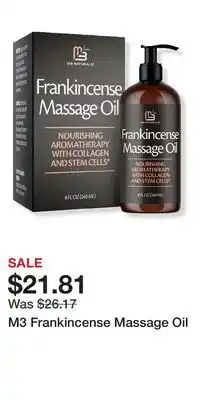 Ulta Beauty M3 Frankincense Massage Oil offer