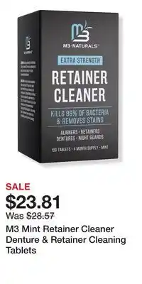 Ulta Beauty M3 Mint Retainer Cleaner Denture & Retainer Cleaning Tablets offer