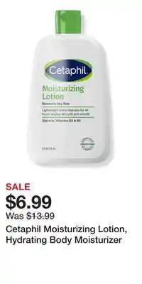 Ulta Beauty Cetaphil Moisturizing Lotion, Hydrating Body Moisturizer offer