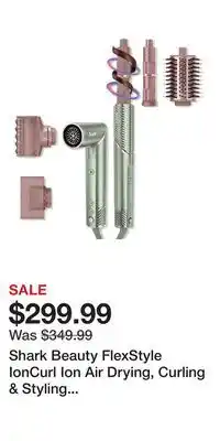 Ulta Beauty Shark Beauty FlexStyle IonCurl Ion Air Drying, Curling & Styling System, Strawberry Matcha offer