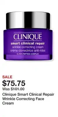 Ulta Beauty Clinique Smart Clinical Repair Wrinkle Correcting Face Cream offer