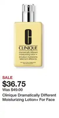 Ulta Beauty Clinique Dramatically Different Moisturizing Lotion+ For Face offer