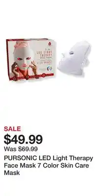 Ulta Beauty PURSONIC LED Light Therapy Face Mask 7 Color Skin Care Mask offer