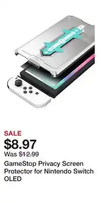 Game Stop GameStop Privacy Screen Protector for Nintendo Switch OLED offer