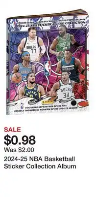 Game Stop 2024-25 NBA Basketball Sticker Collection Album offer