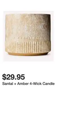 Bath & Body Works Santal + Amber 4-Wick Candle offer