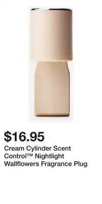 Bath & Body Works Cream Cylinder Scent Control Nightlight Wallflowers Fragrance Plug offer