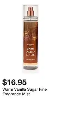 Bath & Body Works Warm Vanilla Sugar Fine Fragrance Mist offer