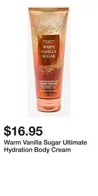 Bath & Body Works Warm Vanilla Sugar Ultimate Hydration Body Cream offer