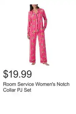 Costco Room Service Women's Notch Collar PJ Set offer