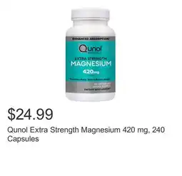 Costco Qunol Extra Strength Magnesium 420 mg, 240 Capsules offer