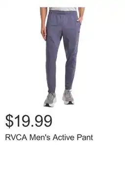 Costco RVCA Men's Active Pant offer