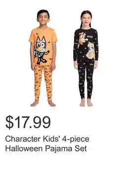 Costco Character Kids' 4-piece Halloween Pajama Set offer