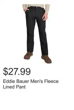 Costco Eddie Bauer Men's Fleece Lined Pant offer